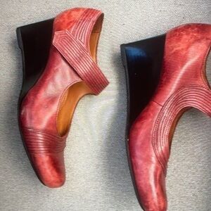 Earthier savona leather wedge Mary Jane shoes